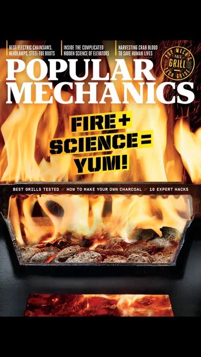 Capturas de tela do Popular Mechanics Magazine US