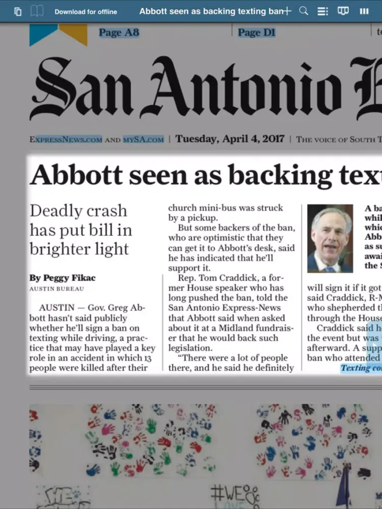 SA Express-News e-edition iPad  Screenshots