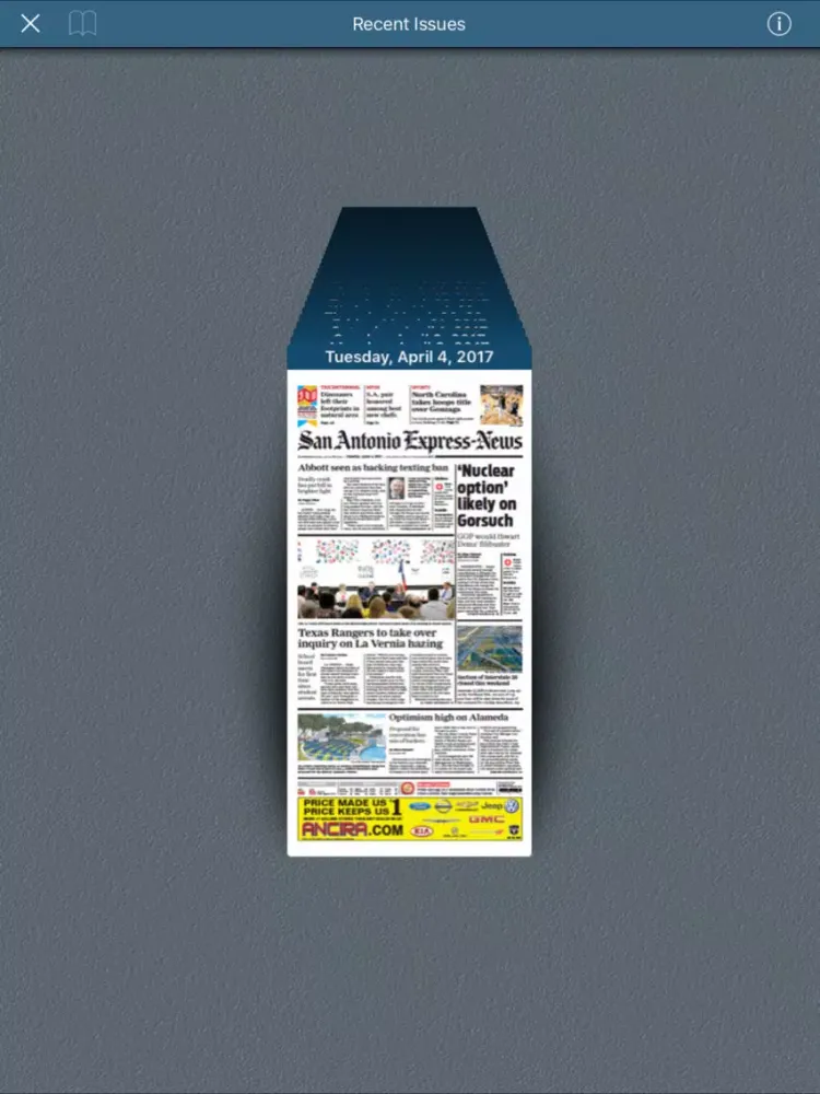 SA Express-News e-edition iPad  Screenshots