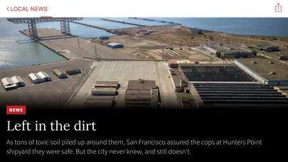 Ảnh chụp màn hình của San Francisco Chronicle