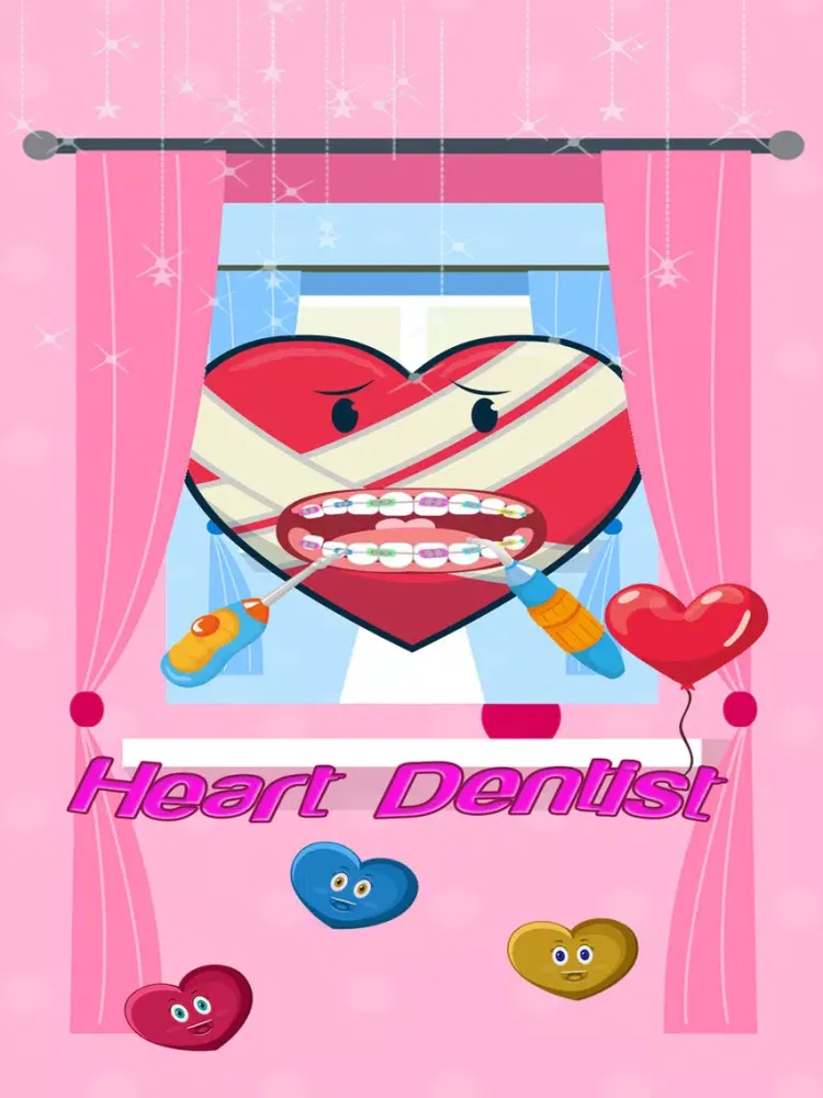 Tangkapan skrin Dentist Doctor Game - Happy Heart Beautiful Teeth iPad 