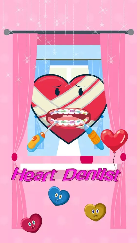 Tangkapan skrin Dentist Doctor Game - Happy Heart Beautiful Teeth