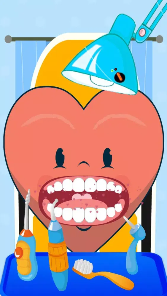 Tangkapan skrin Dentist Doctor Game - Happy Heart Beautiful Teeth