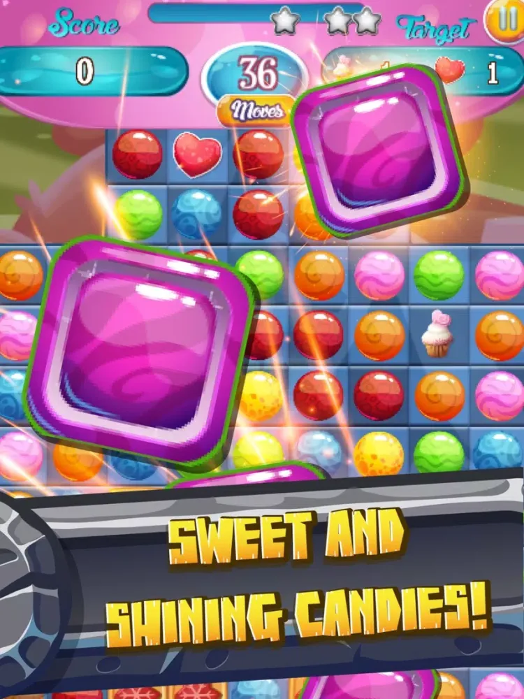Candy Show Time - Match The Same Color Candy To Burst This Puzzle Game iPad  スクリーンショット