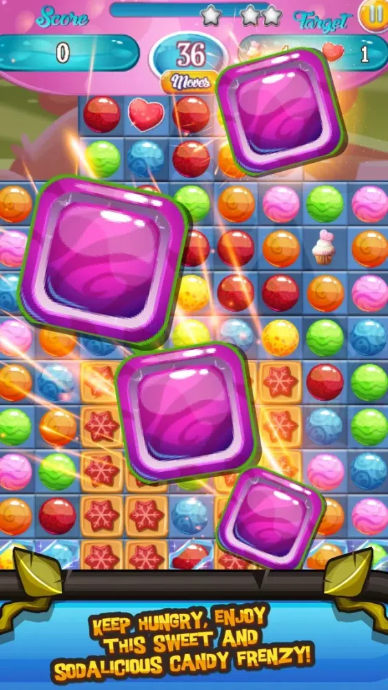 Candy Show Time - Match The Same Color Candy To Burst This Puzzle Game スクリーンショット