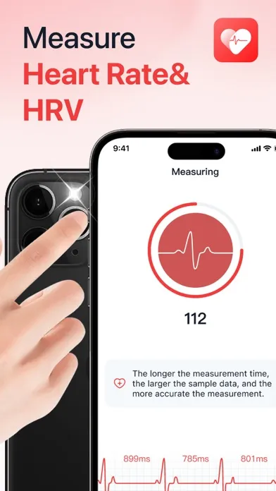 iHeart-Pulse Rate Monitor App. سکرین شاٹس