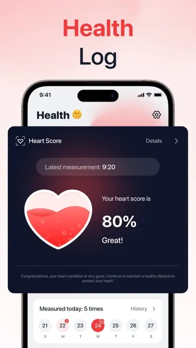 iHeart-Pulse Rate Monitor App. سکرین شاٹس