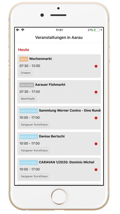 Скриншоты Events in Aarau