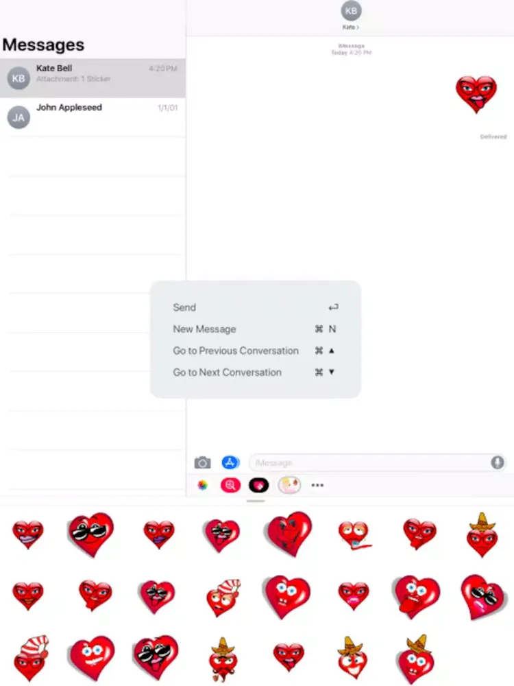 Tangkapan layar Heart Hertz+ iPad 