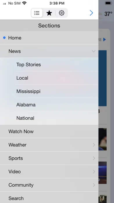 Capturas de pantalla de WTVA 9 News