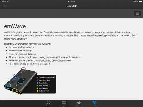 HeartQuotes iPad 应用截图