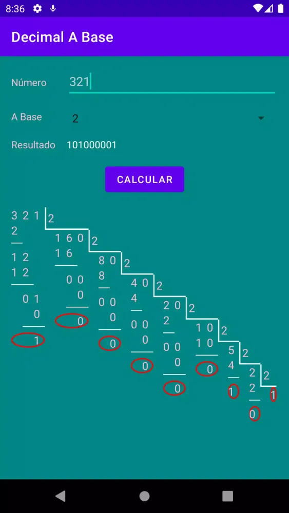 Convertir base decimal a otra Screenshots