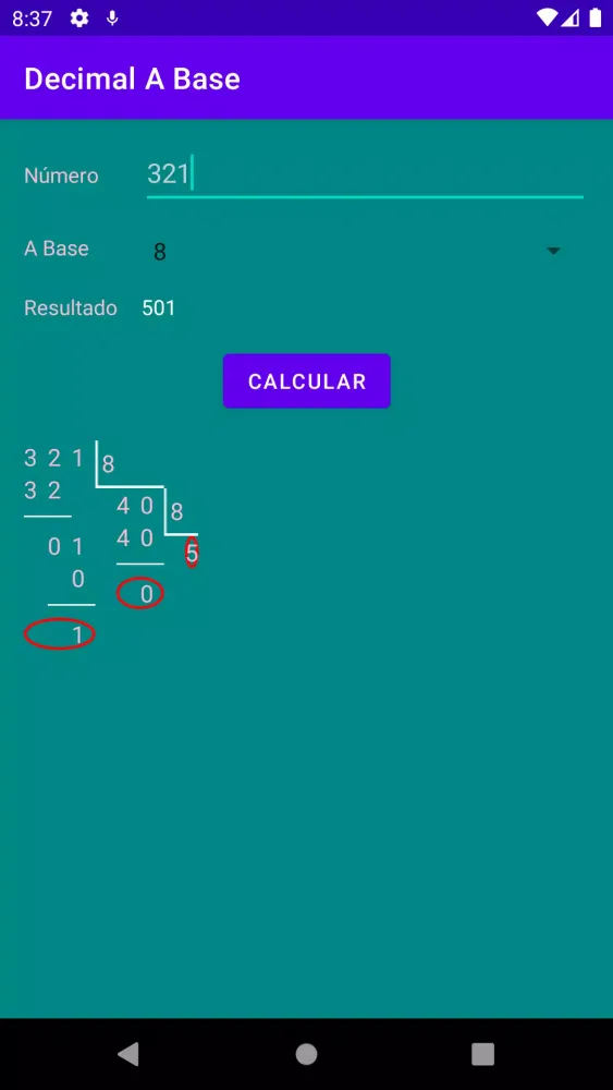 Convertir base decimal a otra Screenshots
