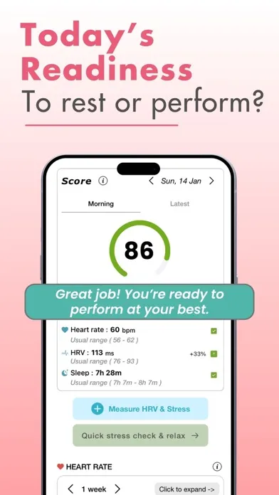 Tangkapan layar Heart & Stress Monitor- Watch