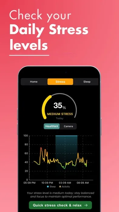 Tangkapan layar Heart & Stress Monitor- Watch