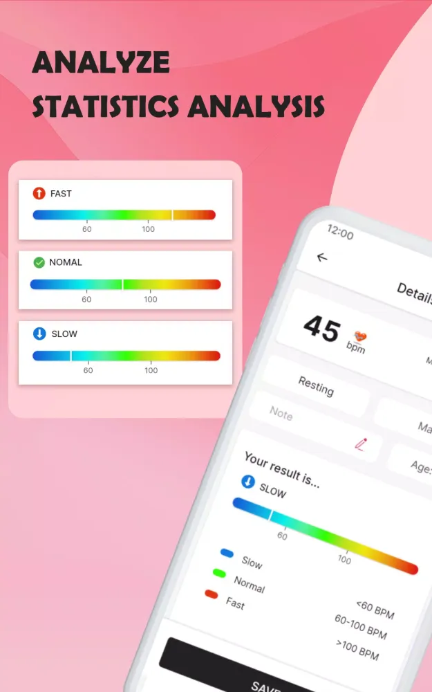 Tangkapan skrin Heart Rate Monitor App