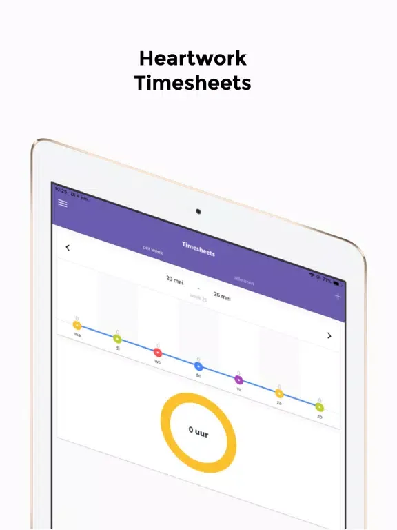 Zrzuty ekranu Heartwork Timesheets iPad 