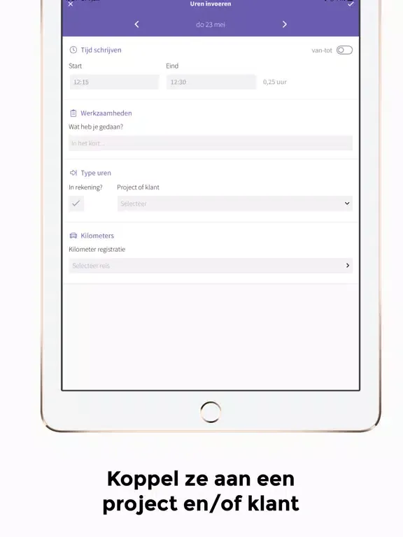 Zrzuty ekranu Heartwork Timesheets iPad 