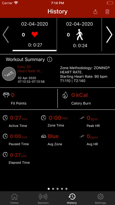 Screenshot di Heart Zones Training