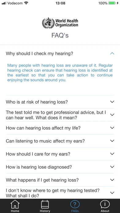 hearWHO - Check your hearing! Screenshots