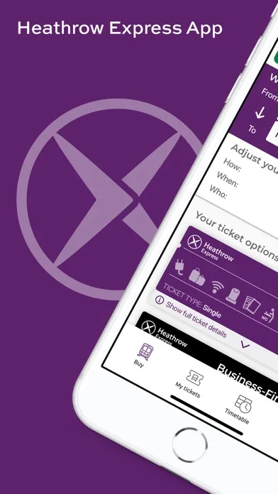 Tangkapan skrin Heathrow Express