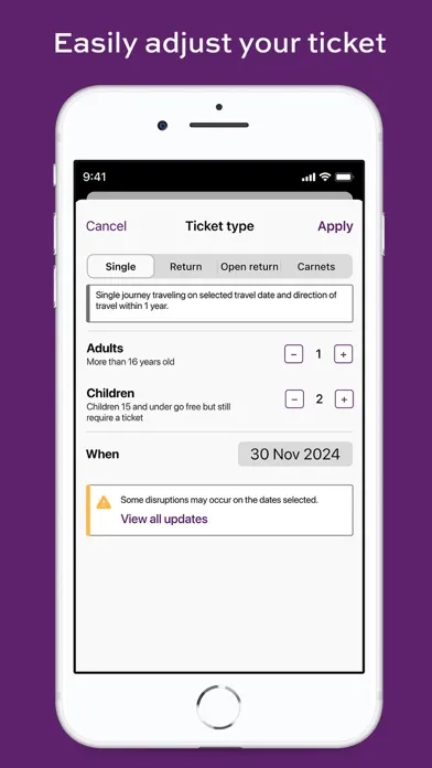 Tangkapan skrin Heathrow Express