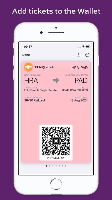 Tangkapan skrin Heathrow Express
