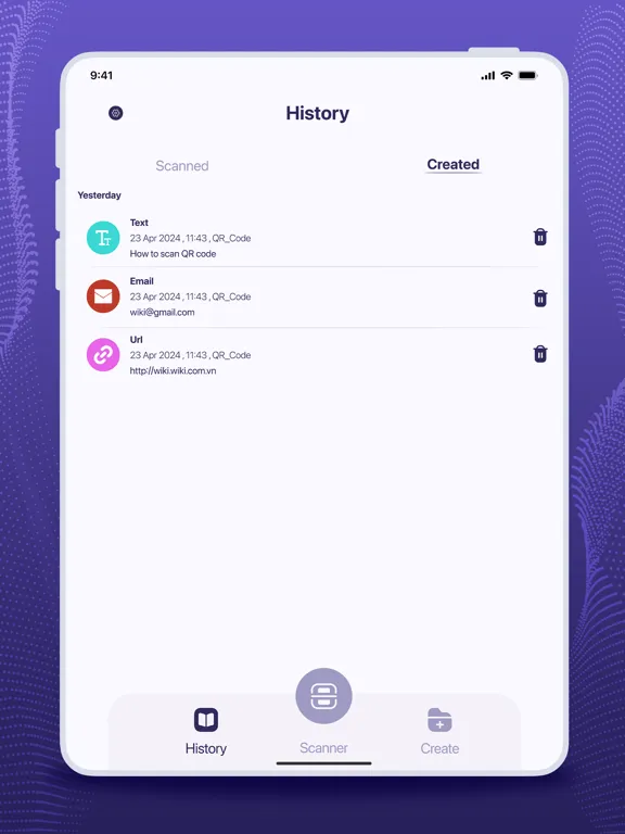 QR Scanner and Barcode Reader iPad  스크린샷