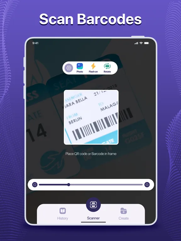 QR Scanner and Barcode Reader iPad  스크린샷