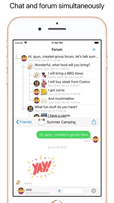 ภาพหน้าจอของ Forum Chat