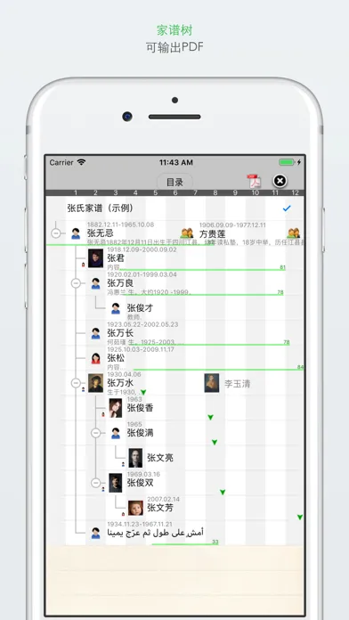 家谱 - Family Tree应用截图