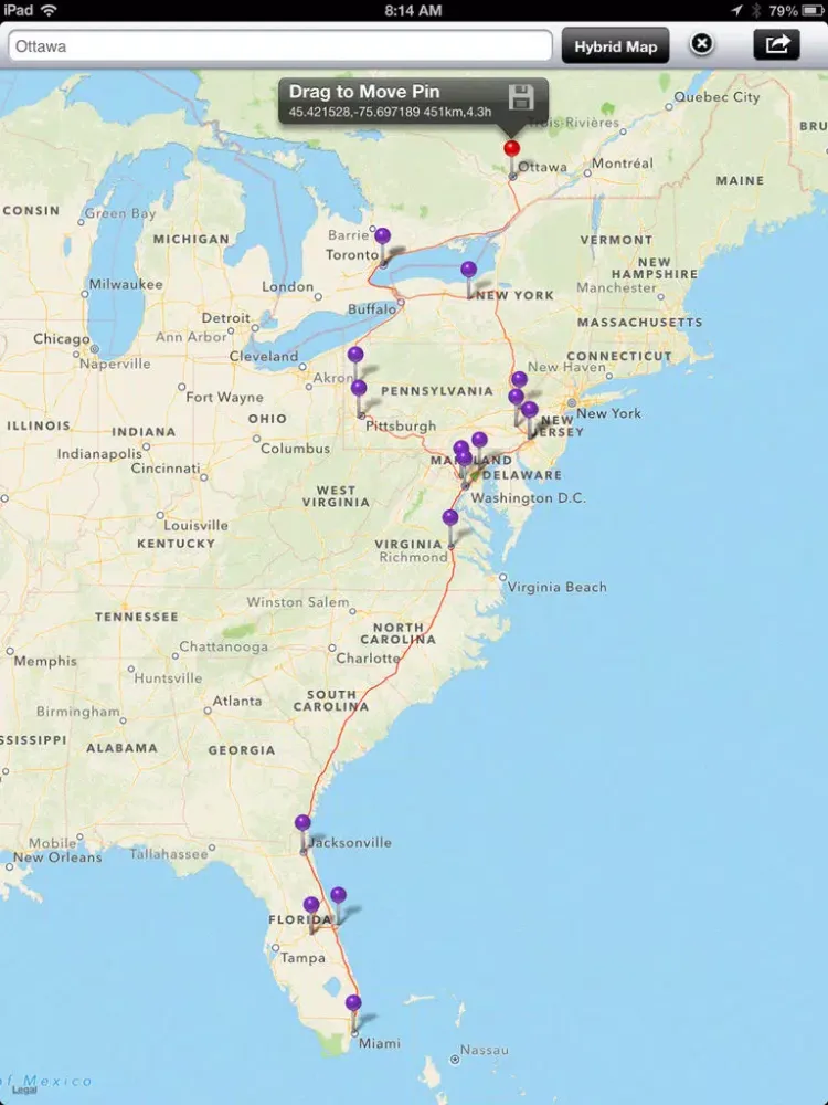 Screenshot di Trip Plan iPad 