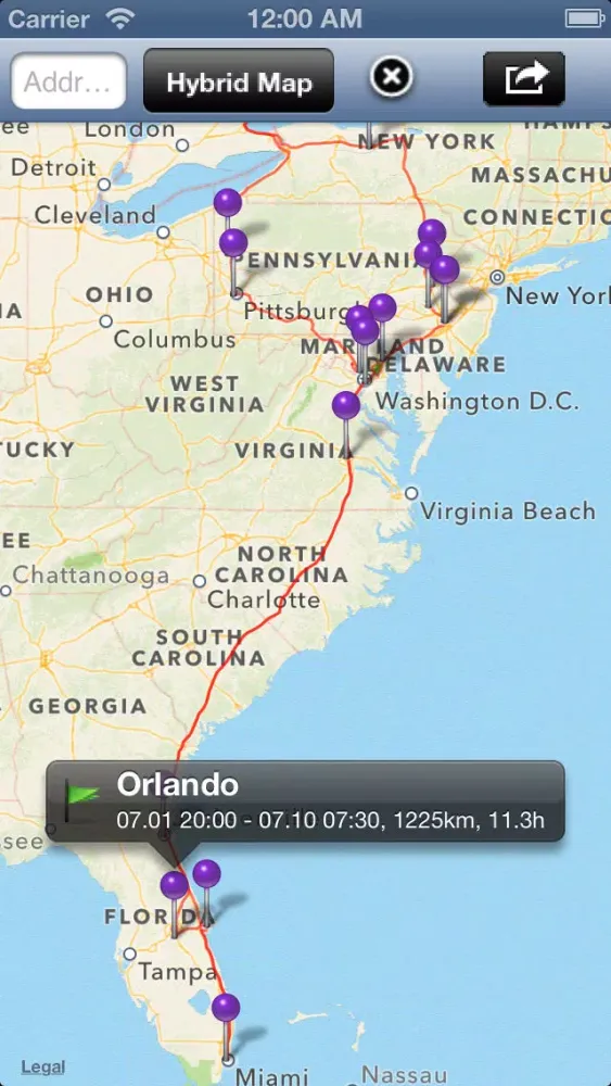 Screenshot di Trip Plan
