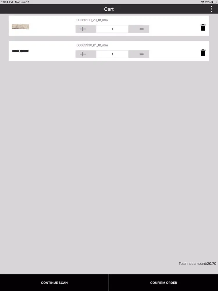 BBS Order iPad  स्क्रीनशॉट
