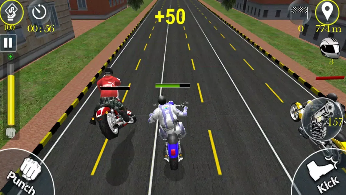 Heavy Bike Shooter 3D : Real Fight During Race-r应用截图