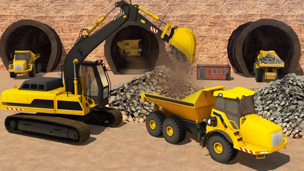 Tangkapan skrin Heavy Machines & Mining Truck