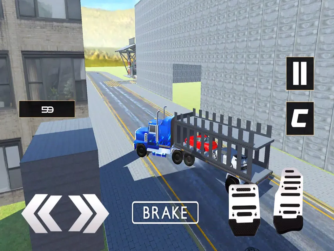 Captures d'écran de Heavy Truck Cars Transport : Subway Trailer Drive iPad 