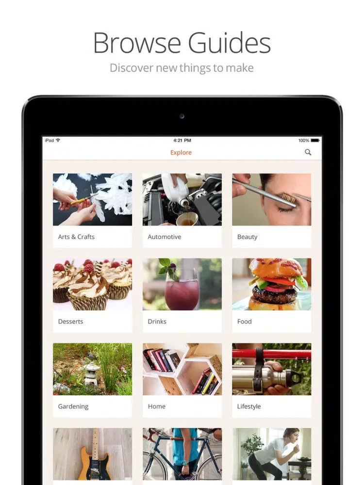 Screenshot di Snapguide - How-tos, Recipes, Fashion, Crafts, iPhone Tips and Lifehacks iPad 