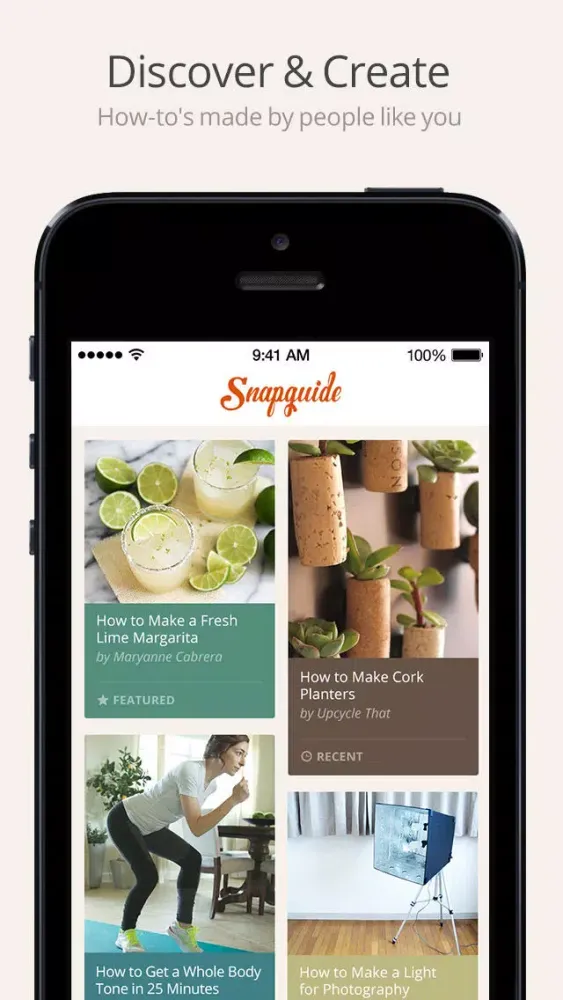 Screenshot di Snapguide - How-tos, Recipes, Fashion, Crafts, iPhone Tips and Lifehacks