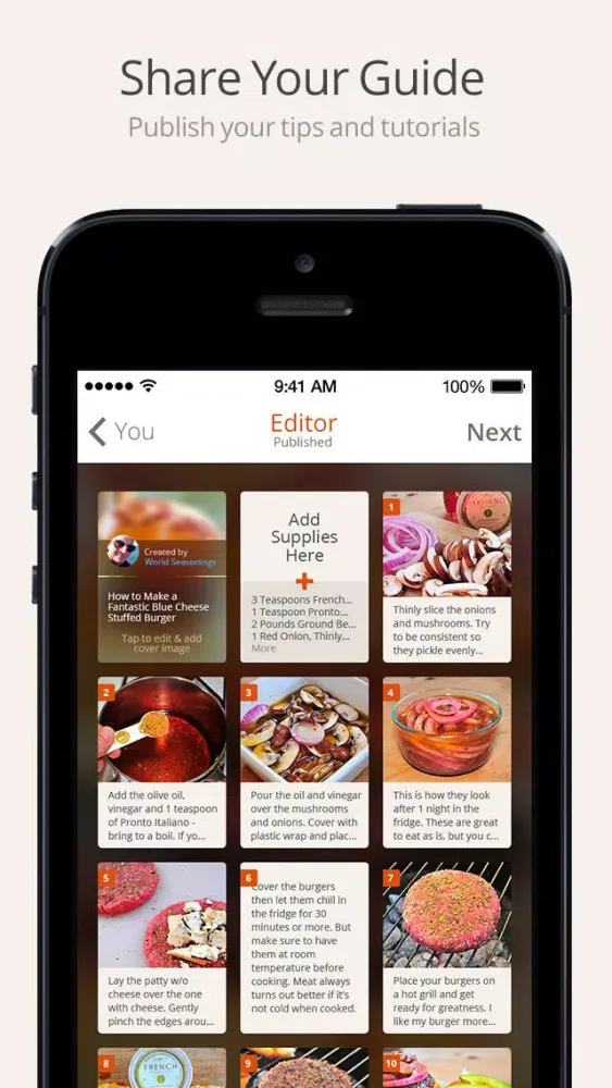 Screenshot di Snapguide - How-tos, Recipes, Fashion, Crafts, iPhone Tips and Lifehacks