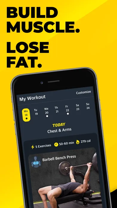 Tangkapan layar Workout Planner & Gym Tracker