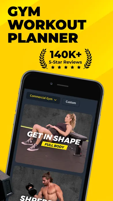 Tangkapan layar Workout Planner & Gym Tracker