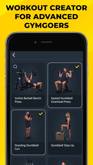 Tangkapan layar Workout Planner & Gym Tracker