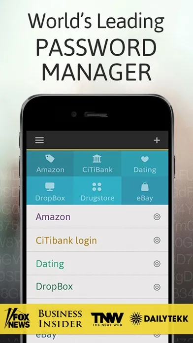 Capturas de tela do Password Manager: Passible