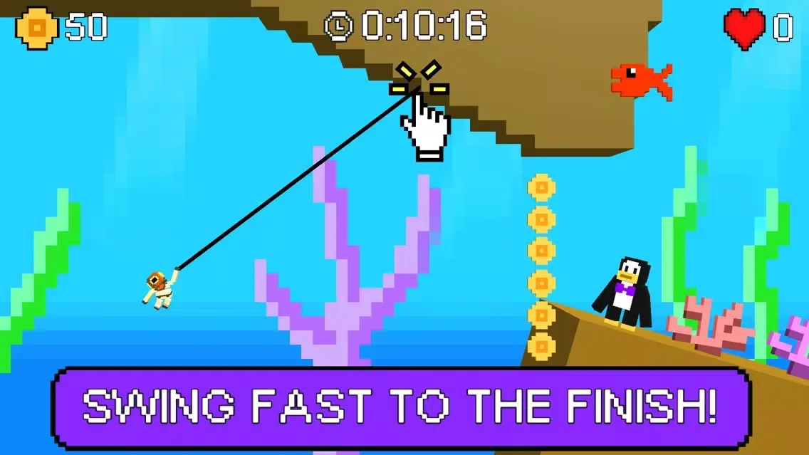 Captures d'écran de Swing Skills - Rope Swing Game