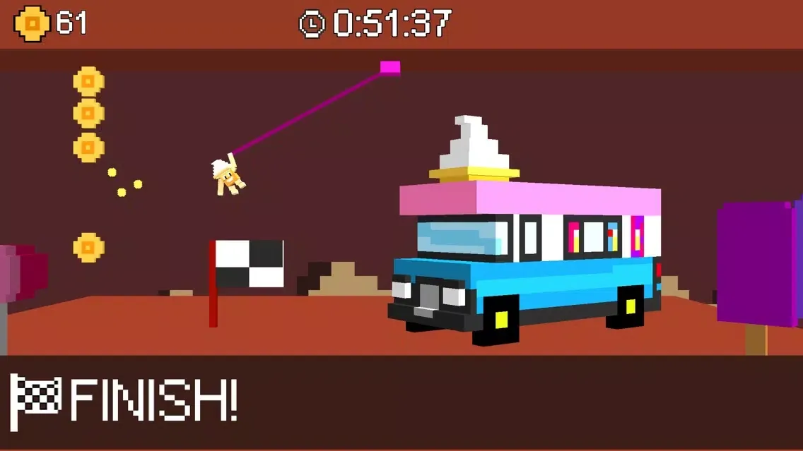 Captures d'écran de Swing Skills - Rope Swing Game
