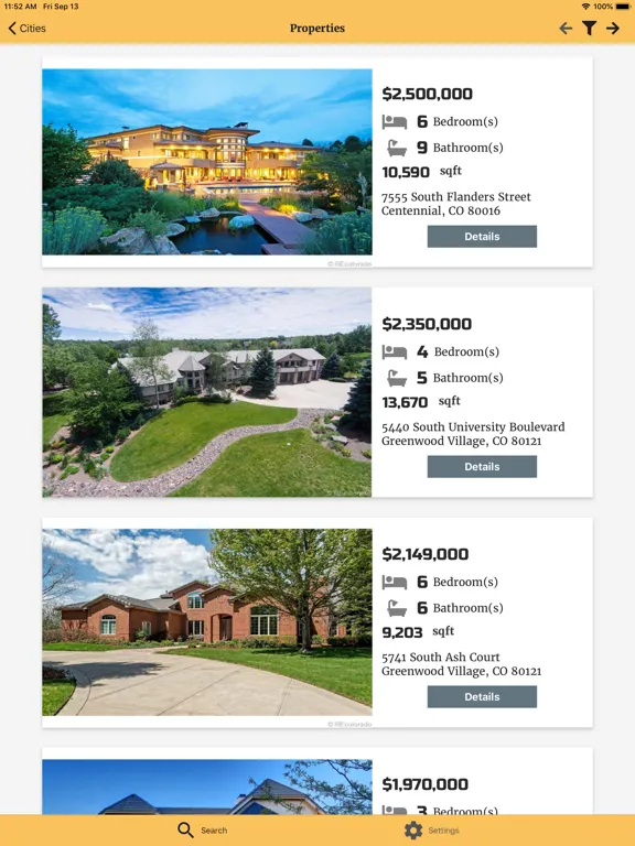Скриншоты Real Estate Search by ALLHUD iPad 