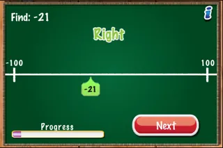 MathTappers: Numberline - a math game to help children learn whole numbers, integers & real numbers Screenshots