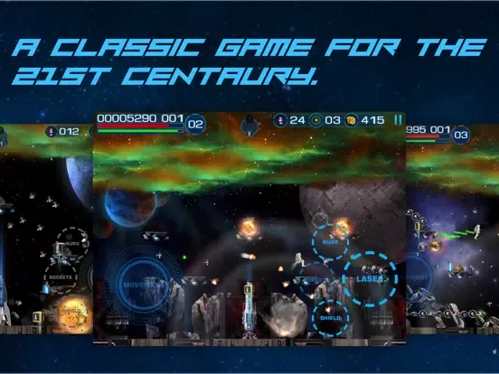 Tangkapan skrin Jetman Galactic iPad 