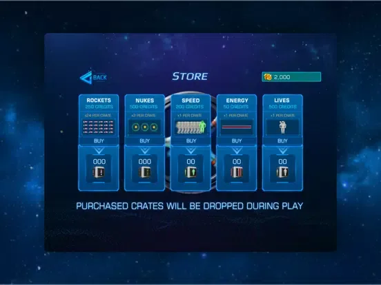 Tangkapan skrin Jetman Galactic iPad 